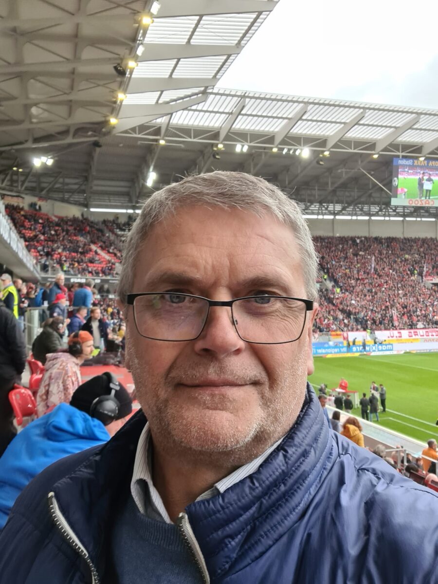 Selfie von Karl-Heinz Schleier beim Bundesligaspiel in Mainz. Foto: Schleier
