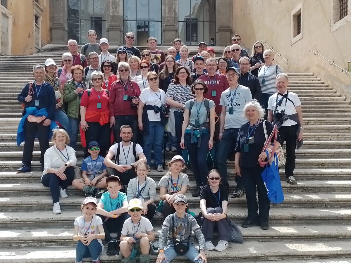 Die Kolpingsfamilie Grafenwöhr bei ihrer Pilgerreise nach Rom. Bild: Kolpingsfamilie Grafenwöhr