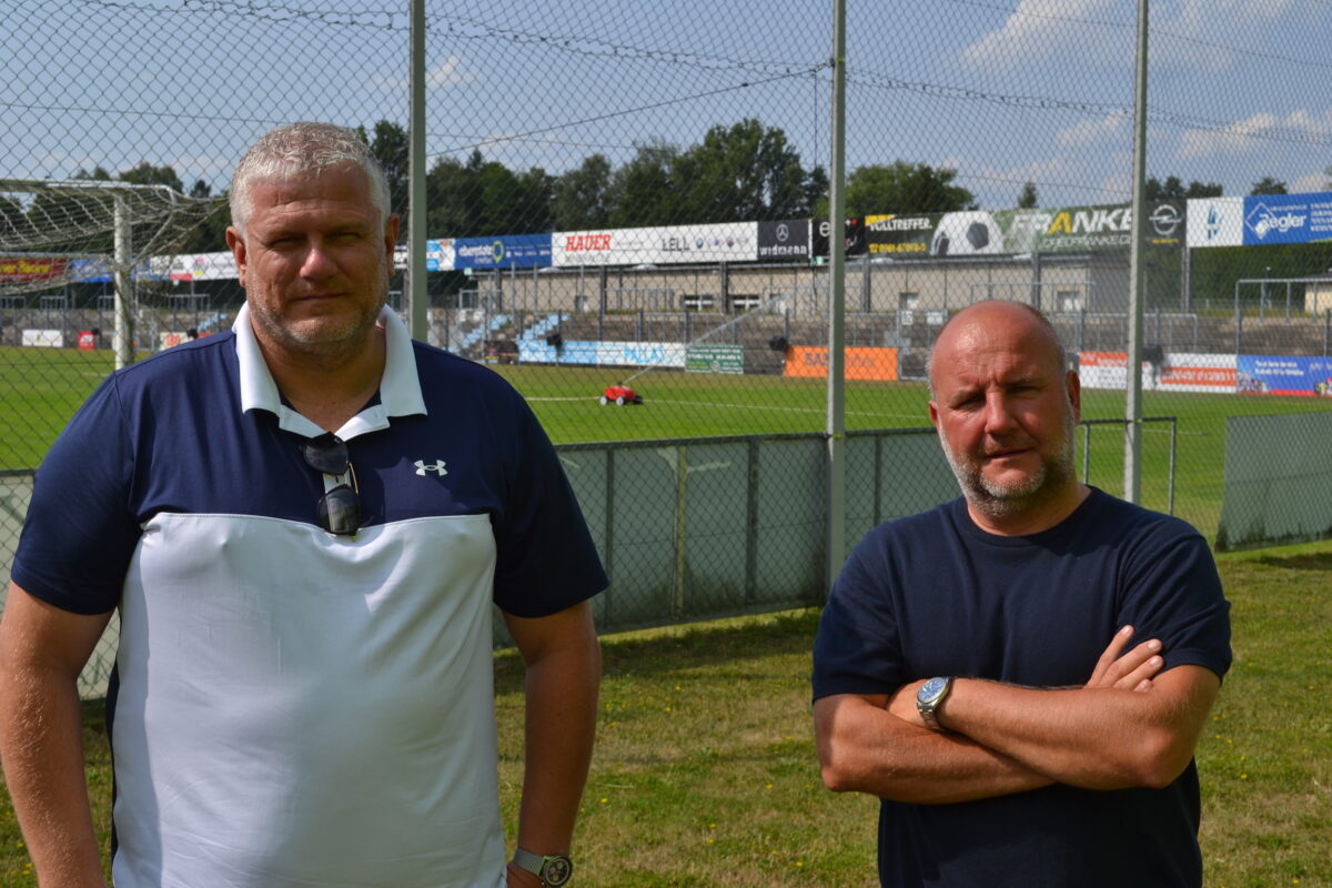 Sportlicher Leiter Rüdiger Hügel (links) und Vorsitzender Michael Kurz sind zuversichtlich. Foto: Udo Fürst
