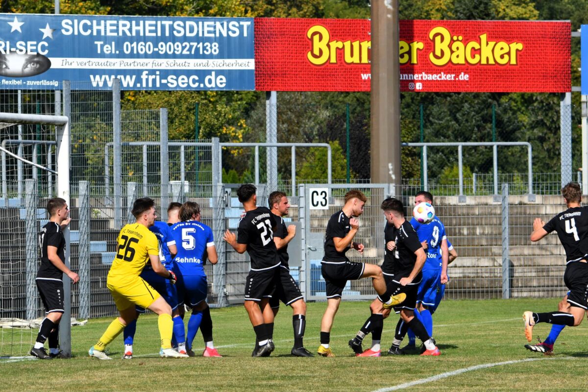 Weiden immer im Strafraum des FC Tegernheim. Foto: D. Nachtigall 